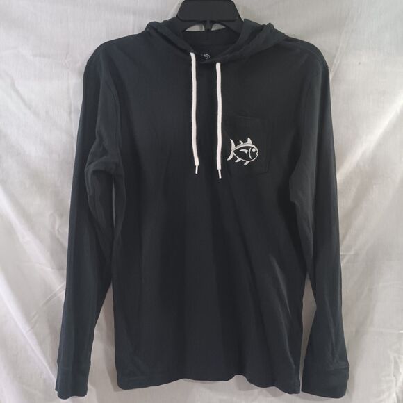 Southern Tide Hoodie Size XS Black With Pocket And Drawstring Logo On Back - Picture 3 of 5